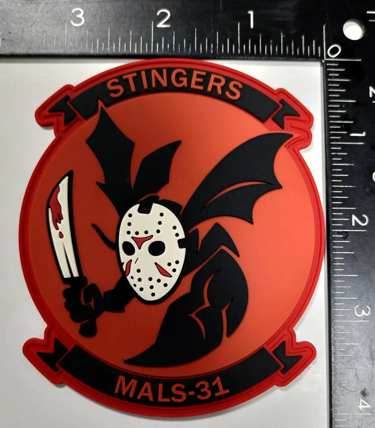 Official Mals-31 Stingers Halloween Pvc Patch 1