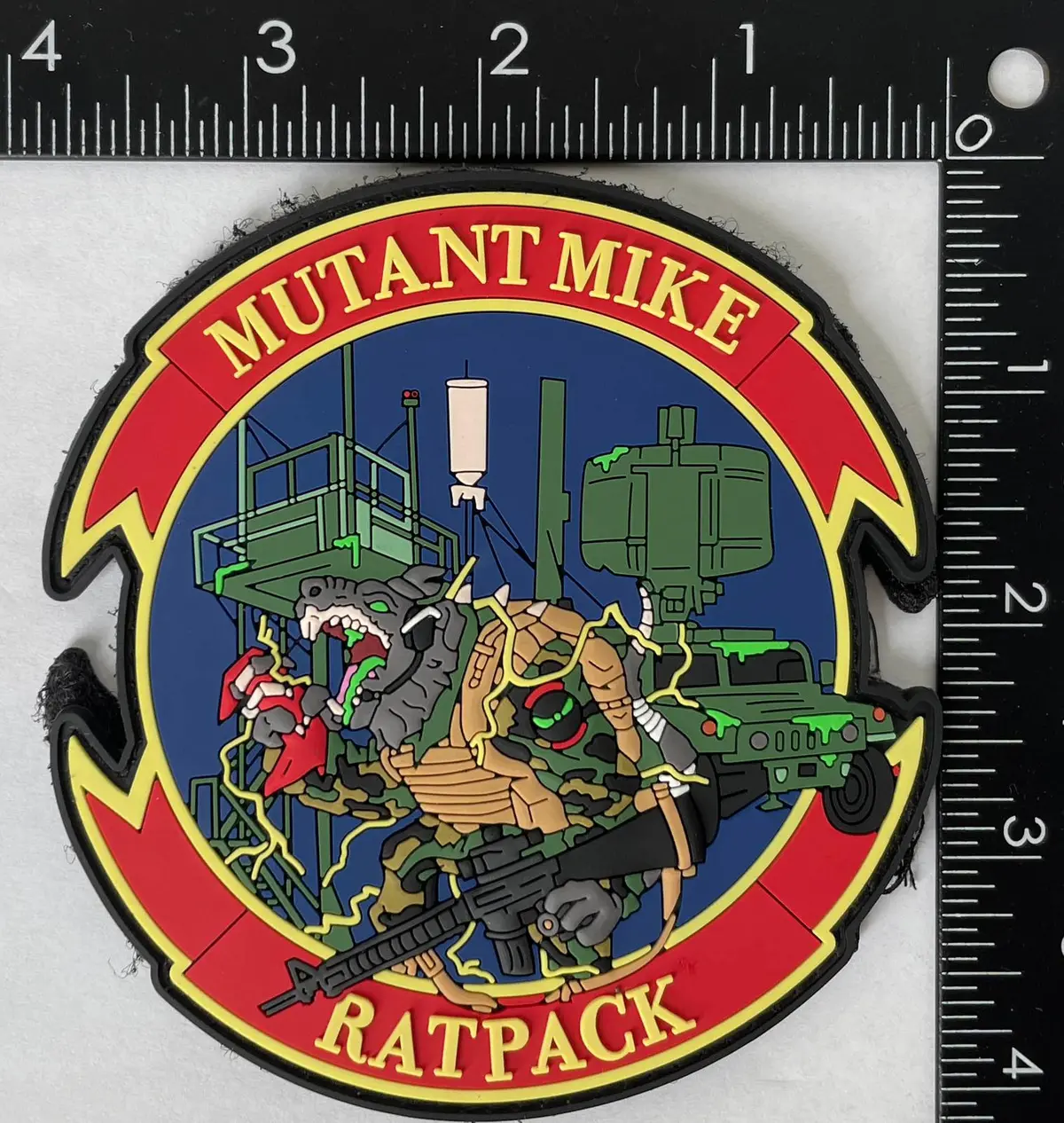 Official Macs-2 Mutant Mike Co Ratpack Pvc Patch 1