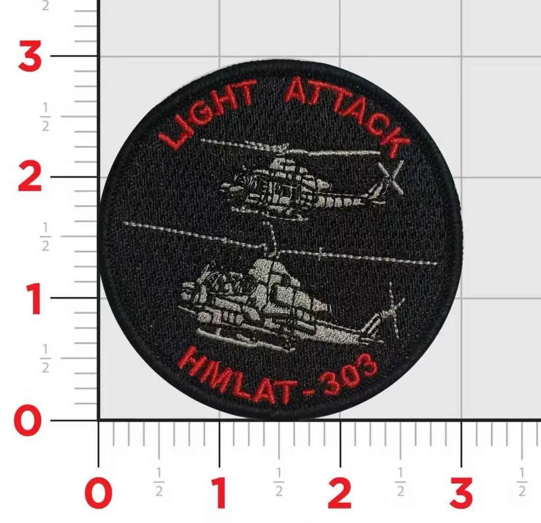 Official Hmlat-303 Light Attack Huey & Cobra Patch 1