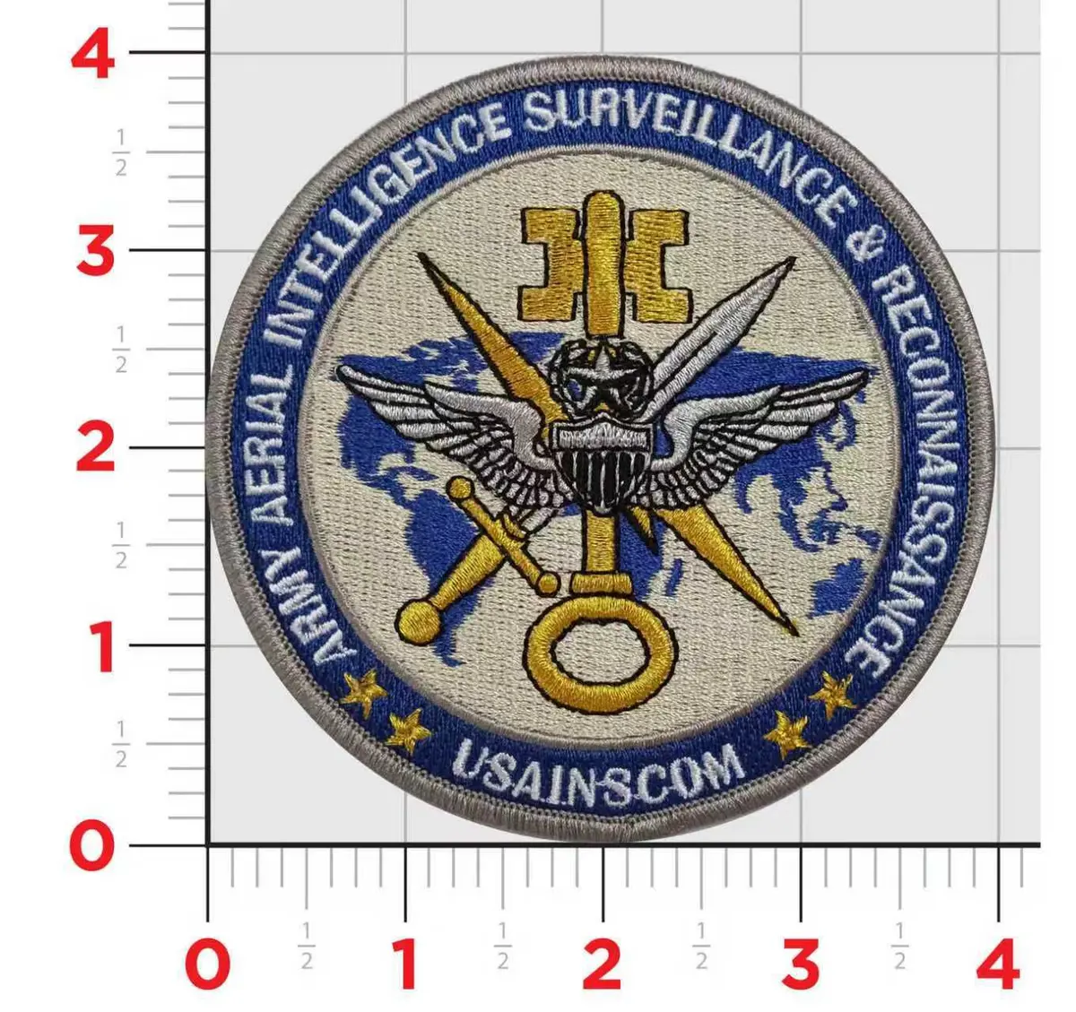 Official Us Army Usainscom Aerial Intelligence Surveillance & Reconnaissance Patch 1