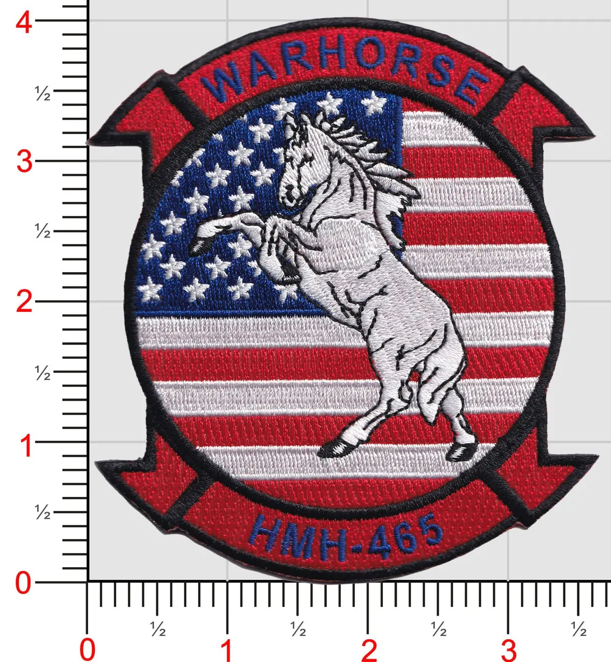 Official Hmh-465 Warhorse 4Th Of July Squadron Patch 1