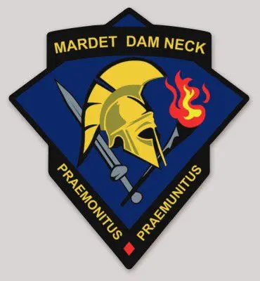 Officially Licensed Usmc Marine Detachment Dam Neck Sticker 1