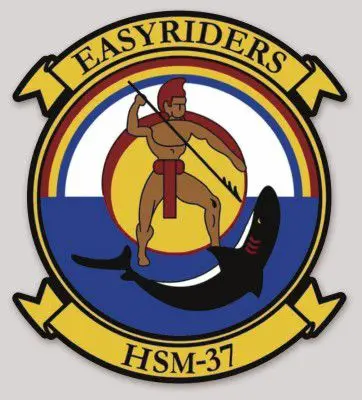 Officially Licensed Us Navy Hsm-37 Easyriders Sticker 1