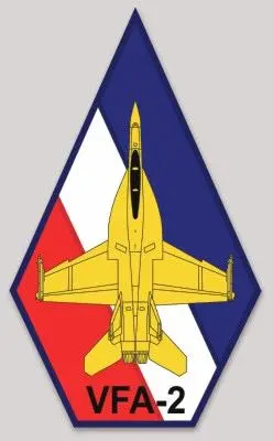 Official Vfa-2 Bounty Hunters F-18F Rhino Sticker 1