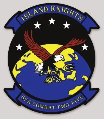 Officially Licensed Us Navy Hsc-25 Island Knights Sticker 1