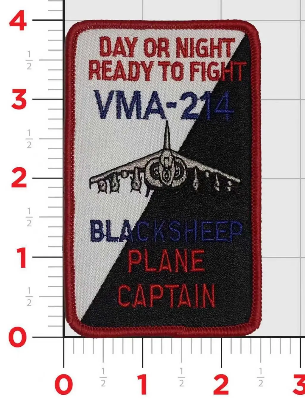Official Vma-214 Blacksheep Plane Captain Patch 1