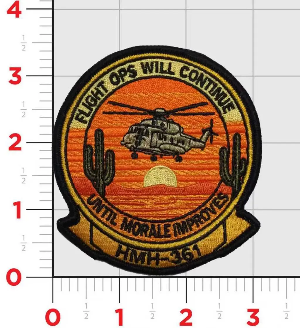 Official Hmh-361 Flying Tigers Flights Ops Will Continue Until Morale Improves Shoulder Patch 1