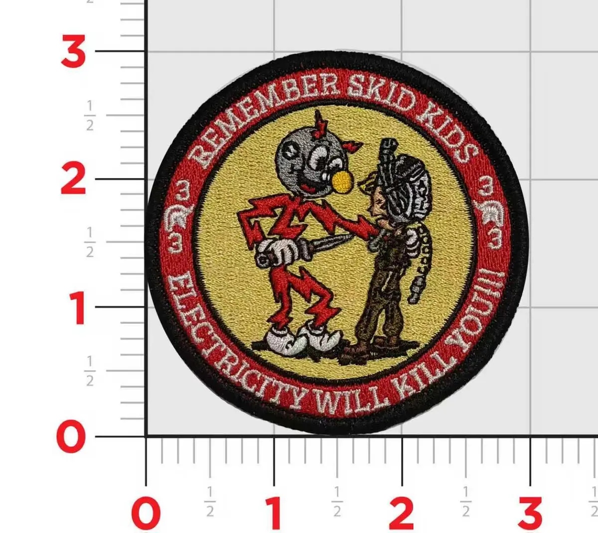 Official Hmlat-303 Electricity Will Kill You Avi Shoulder Patch 1