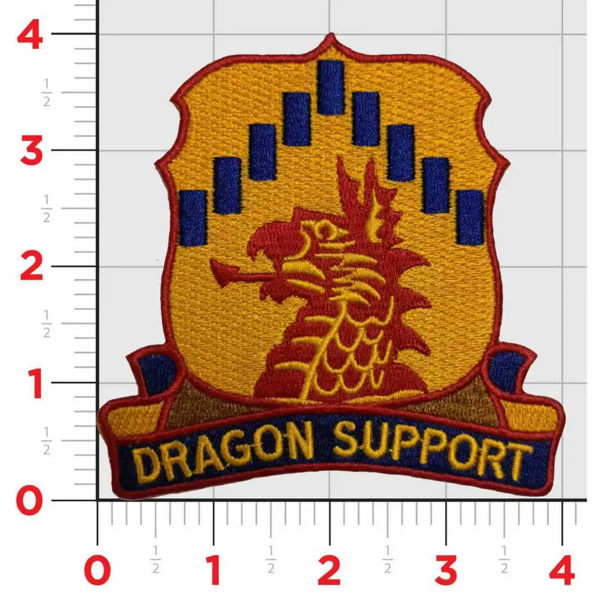 Official 601St Asb Air Assault Battalion Dragon Support Patch 1