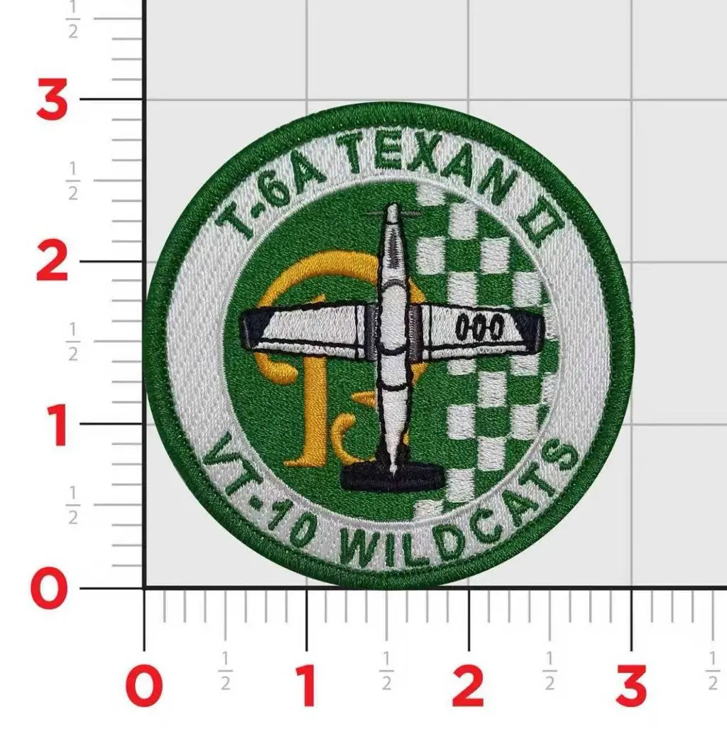 Official Vt-10 Wildcats T-6 Texan Ii Shoulder Patches 1