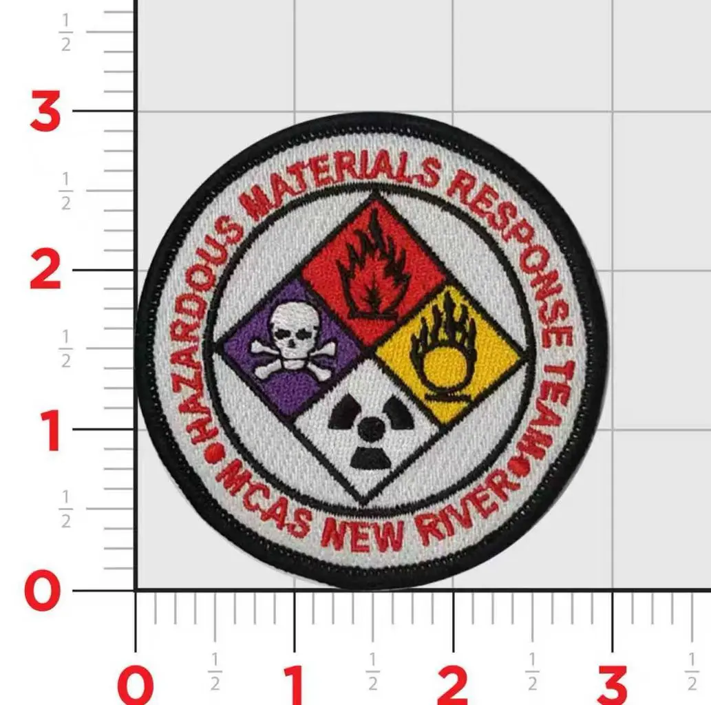 Officially Licensed Usmc Mcas New River Hazmat Response Team Patch 1