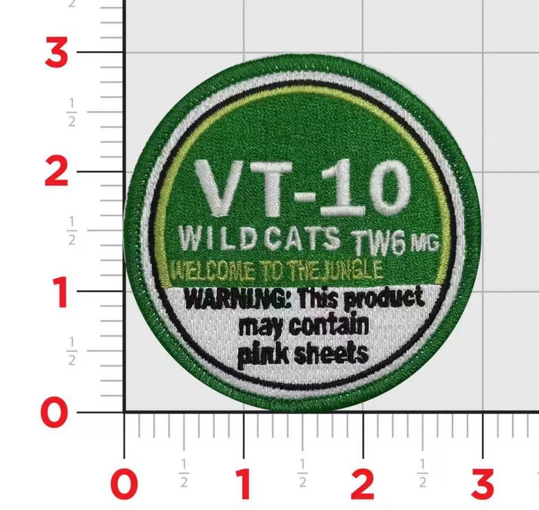 Official Vt-10 Wildcats Welcome To The Jungle Patch 1