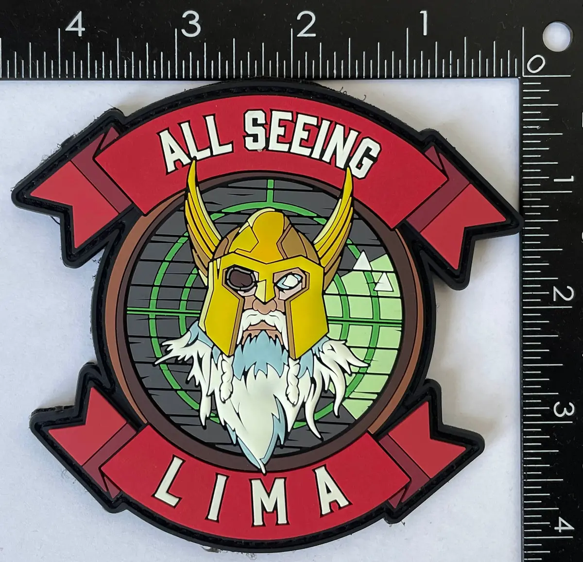 Official Marine Aviation Control Squadron Macs-1 Company L All Seeing Lima Pvc Patch 1