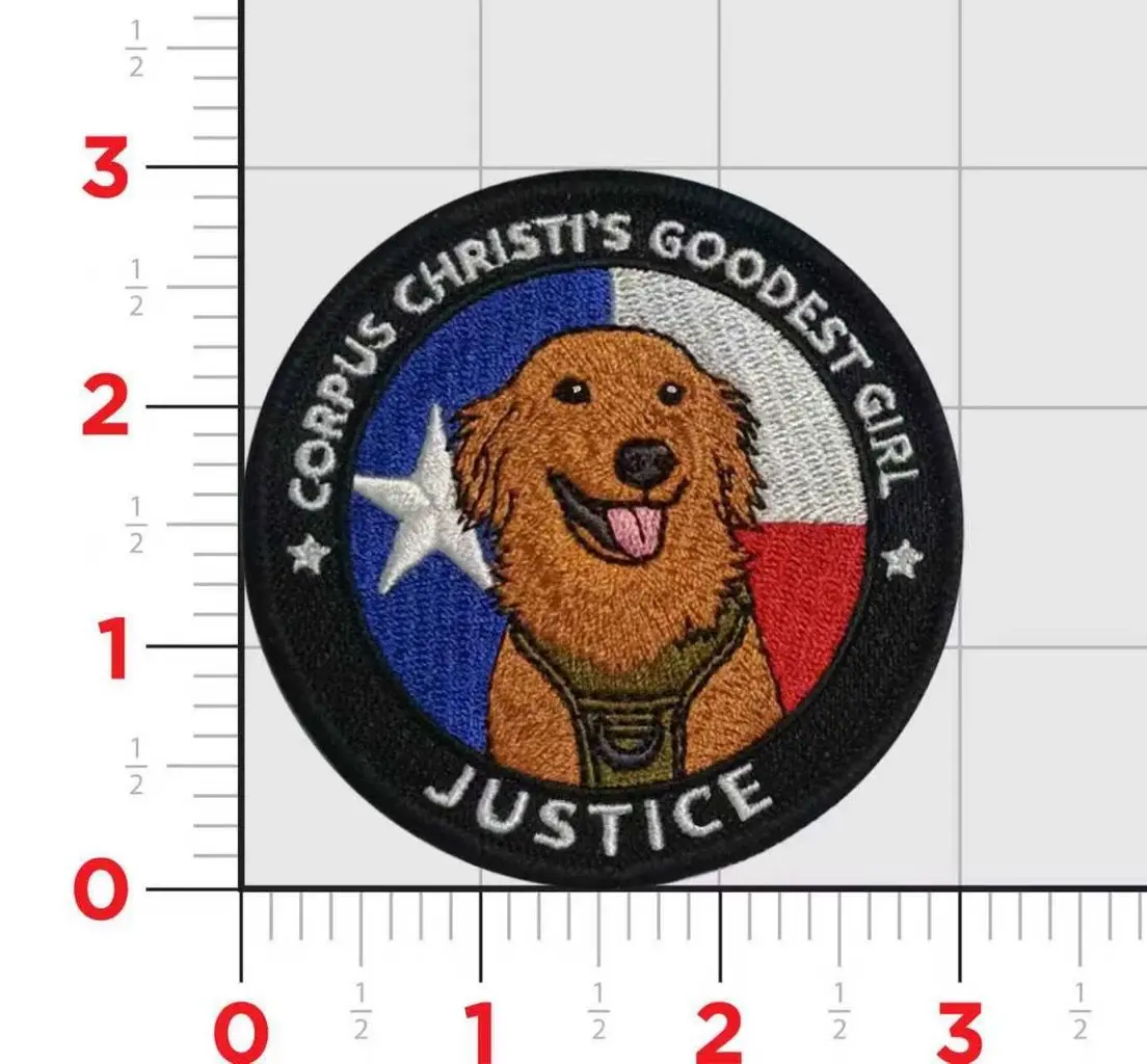 Official Nas Corpus Christi Service Dog Justice Goodest Girl Patch 1