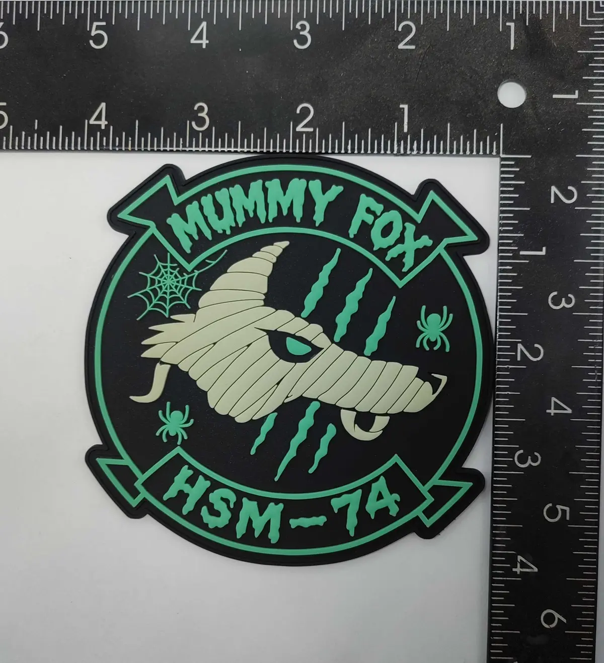 Official Hsm-74 Swamp Fox Halloween Mummy Fox Patches 1
