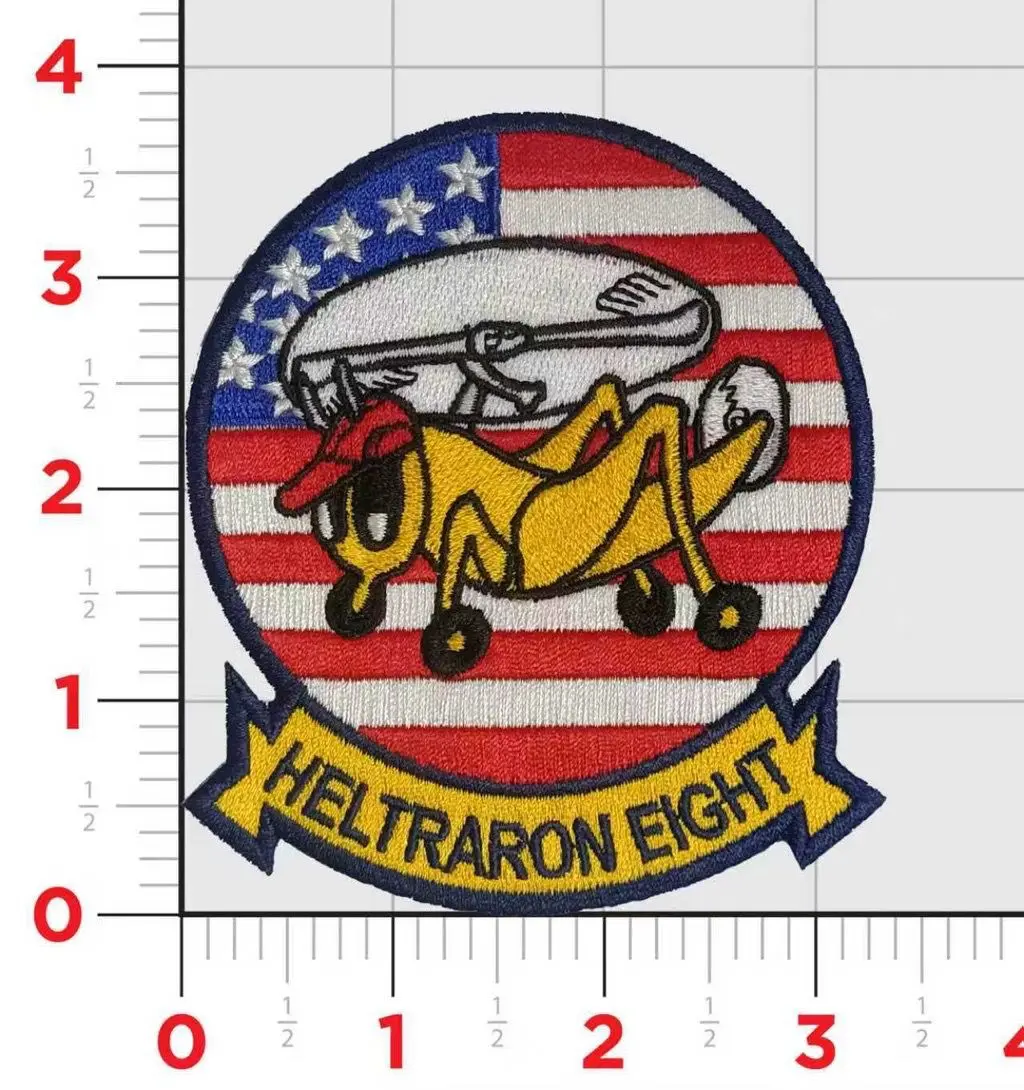 Officially Licensed Us Navy Ht-8 Eightballers Grasshopper Throwback Patch 1