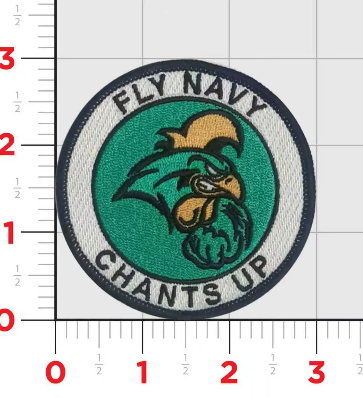 Coastal Carolina Chants Up Fly Navy Shoulder Patch 1