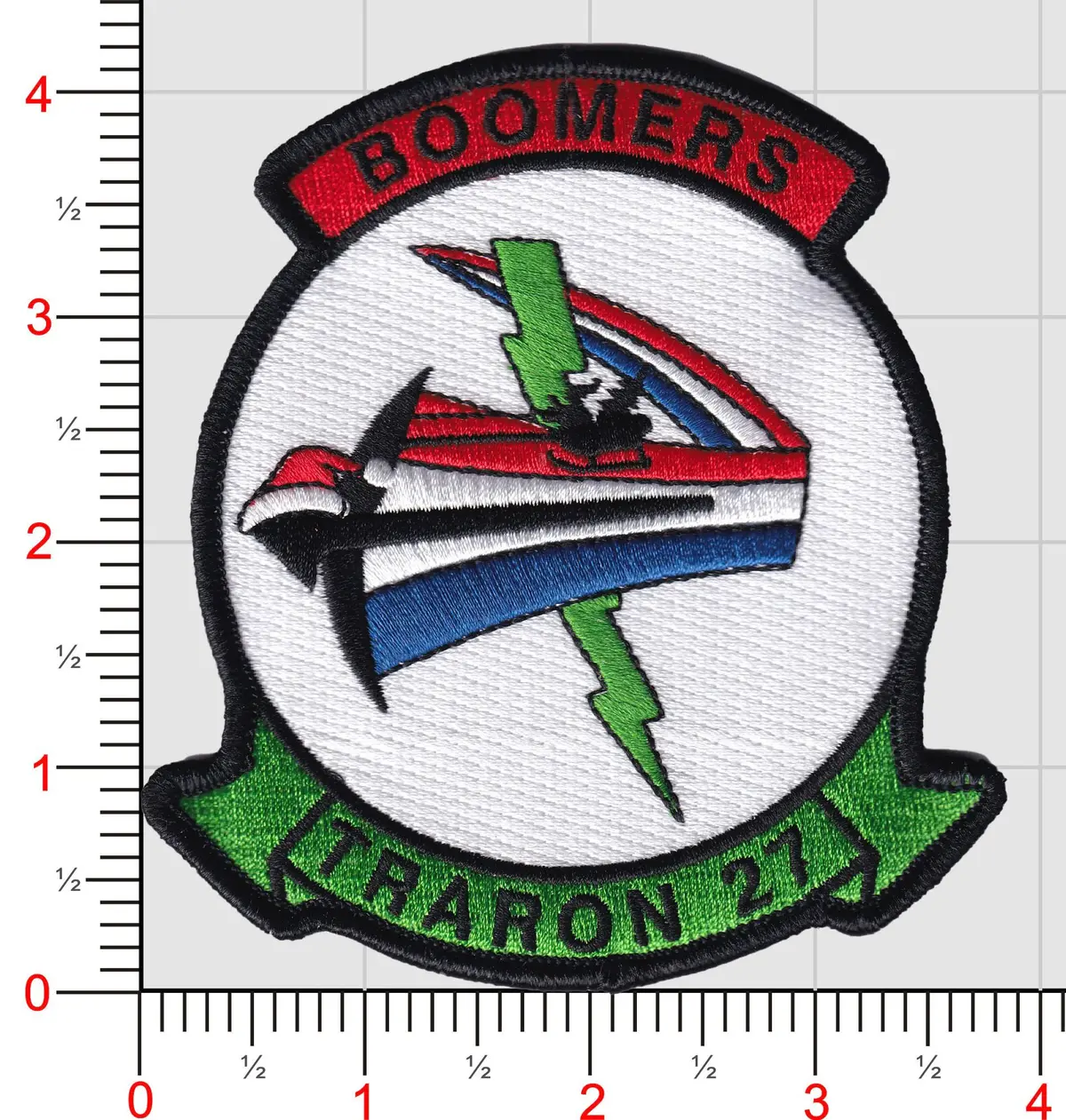 Official Vt-27 Boomers Christmas Patch 1