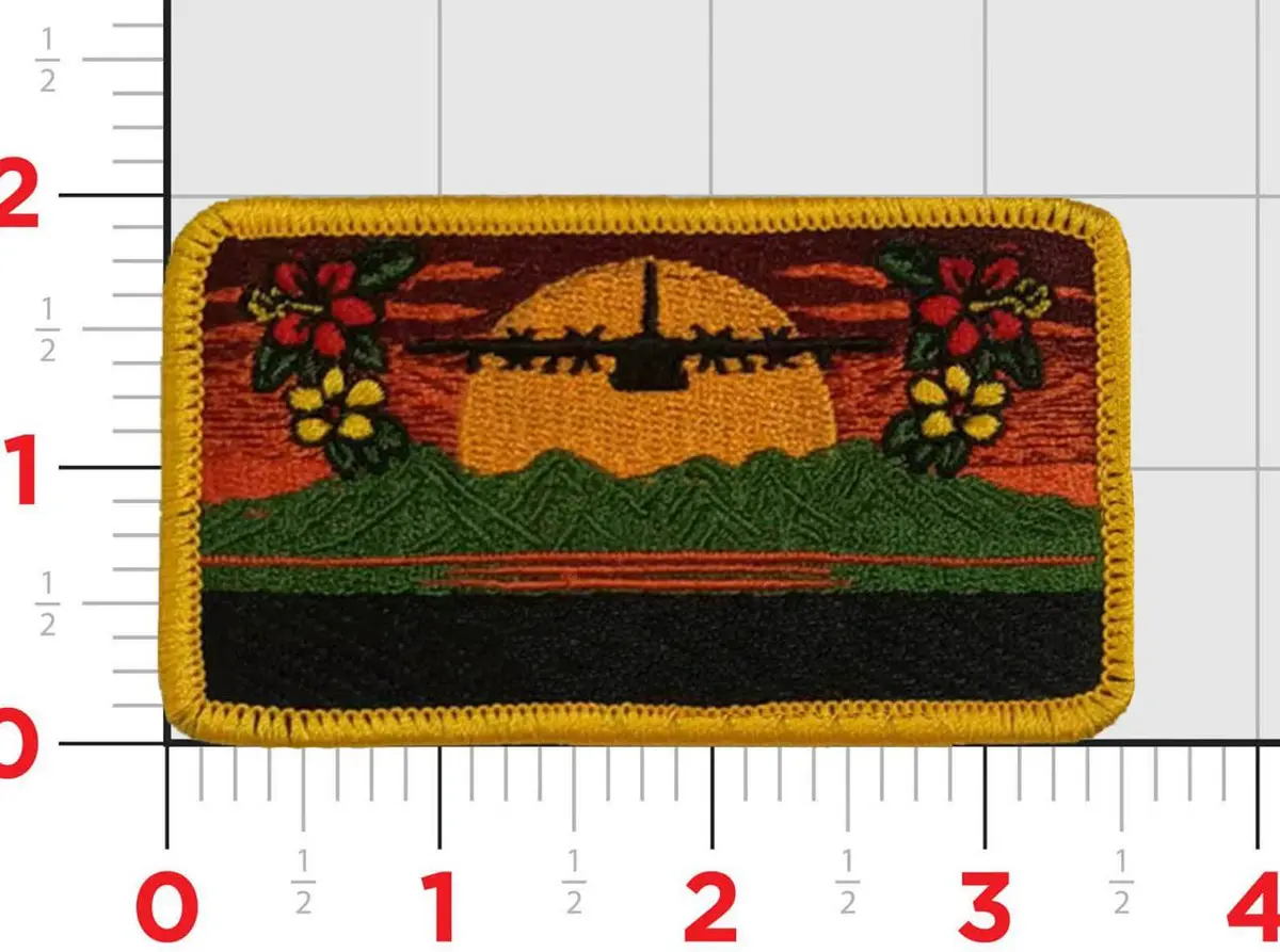 Official Vmgr-153 Hercules Island Flag Patches 1