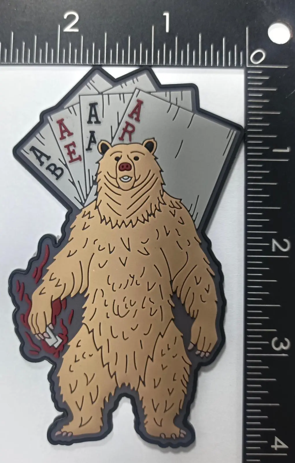 Official Vaw-124 Bear Aces Pvc Shoulder Patch 1