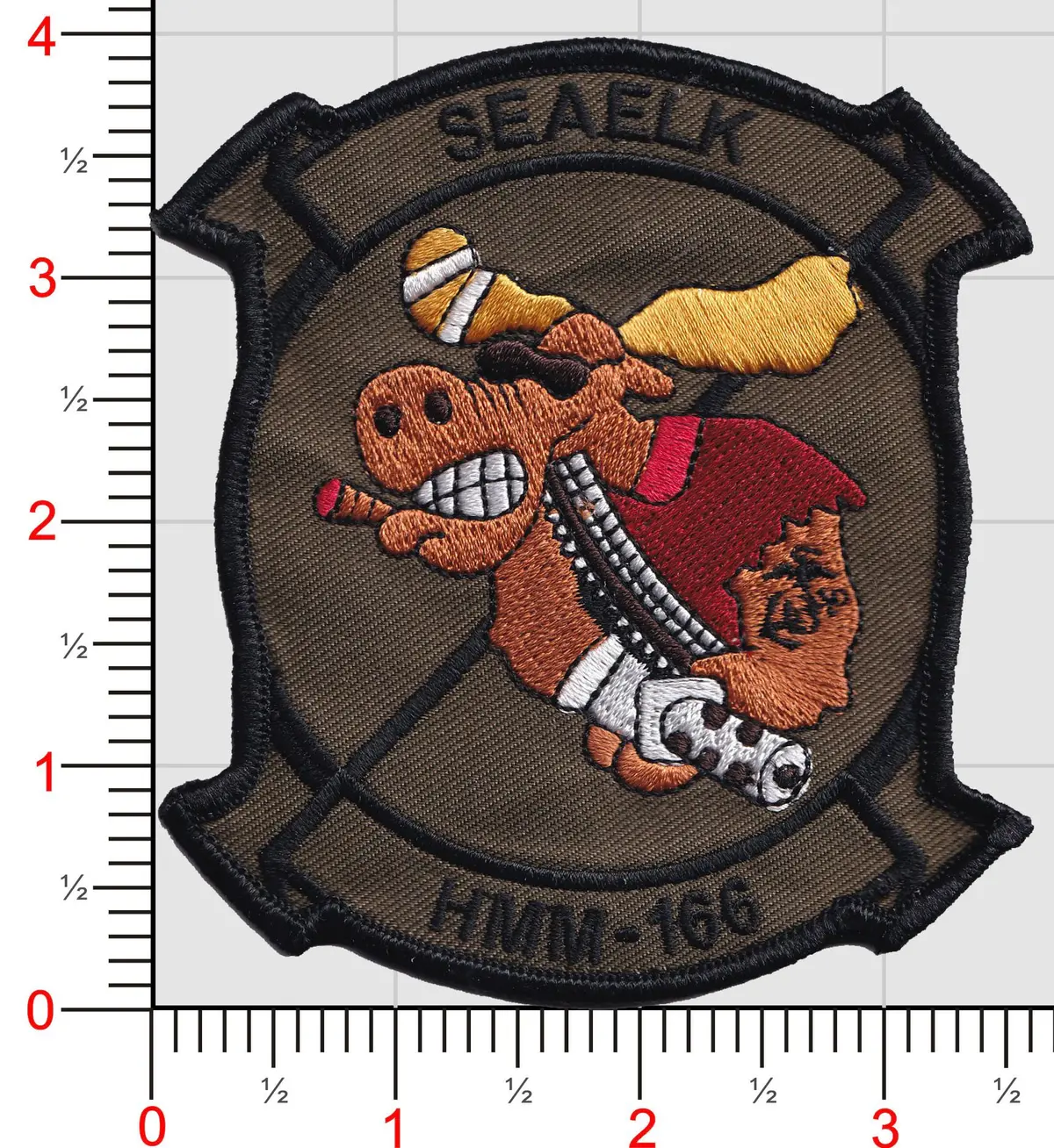 Official Hmm-166 Seaelks Party Moose Friday Patch 1