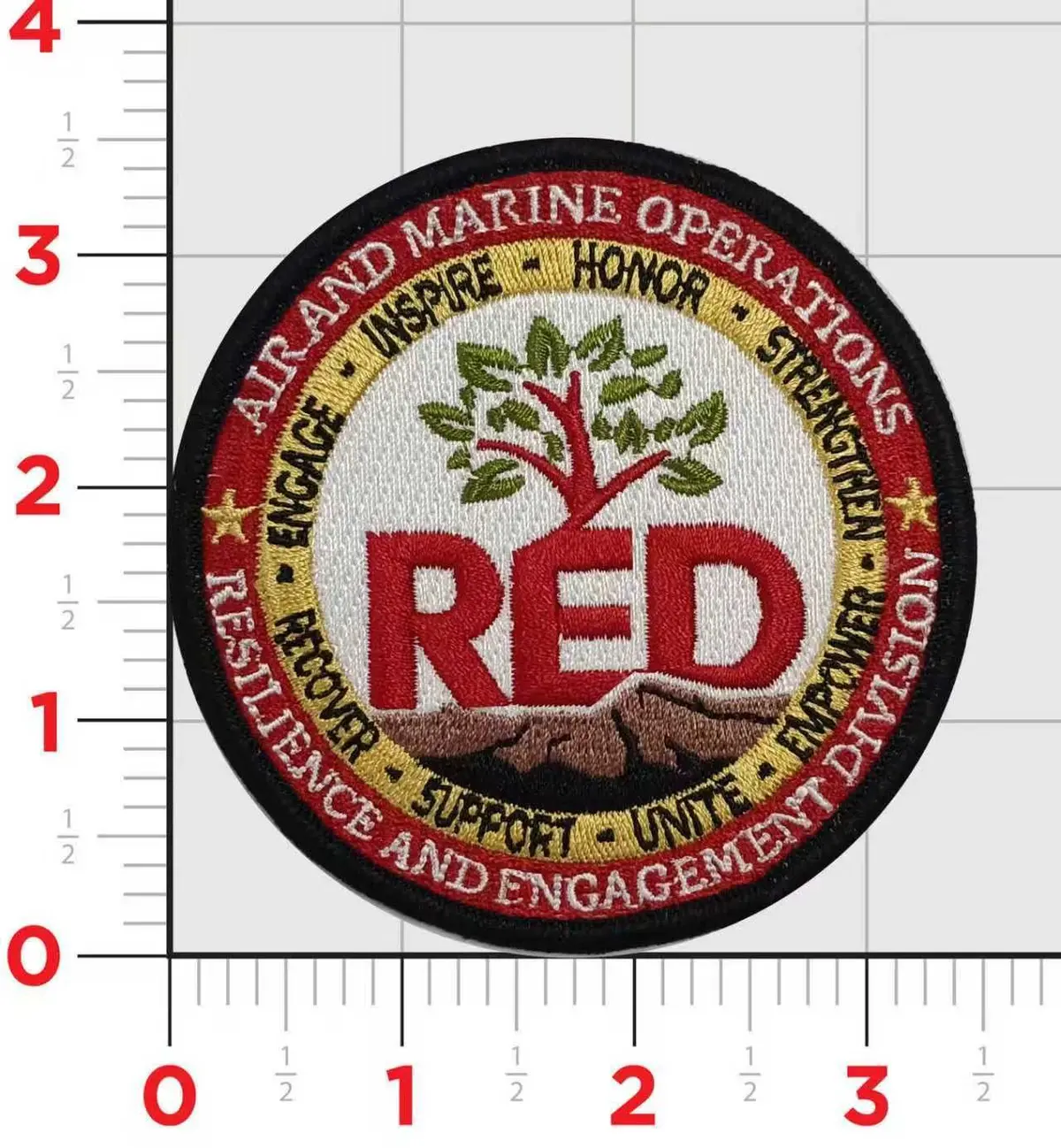 Cbp Customs And Border Protection Red Resilience And Engagement Division Patch 1
