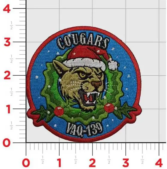 Official Vaq-139 Cougars Christmas Patch 1