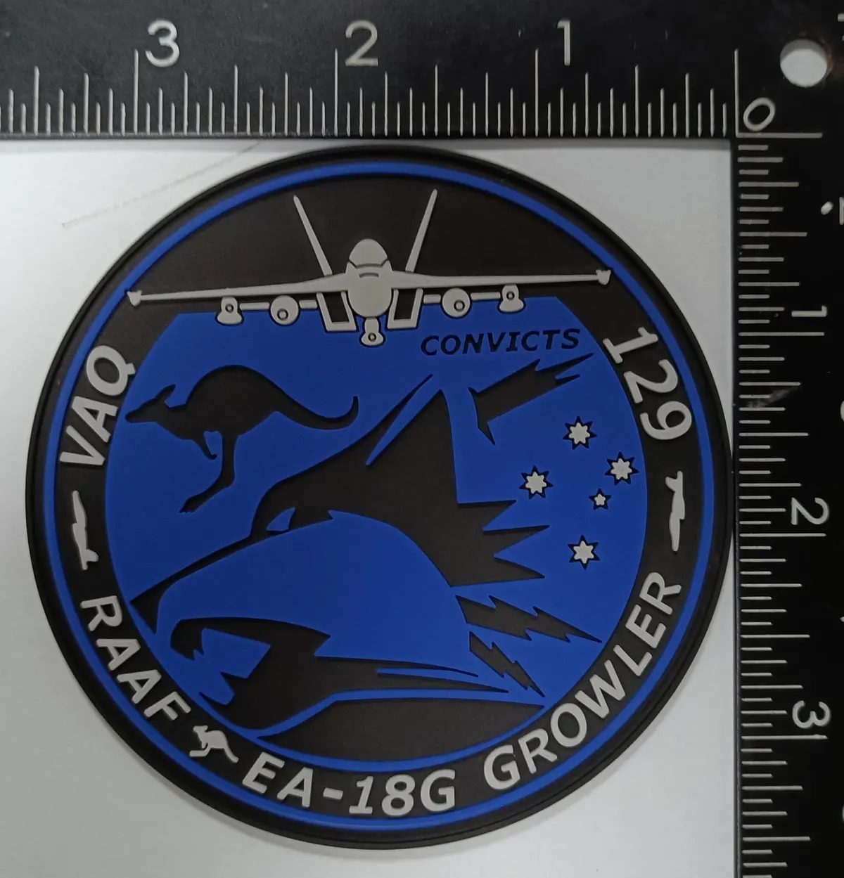 Official Vaq-129 Vikings Australian Det Convicts Pvc Patch 1
