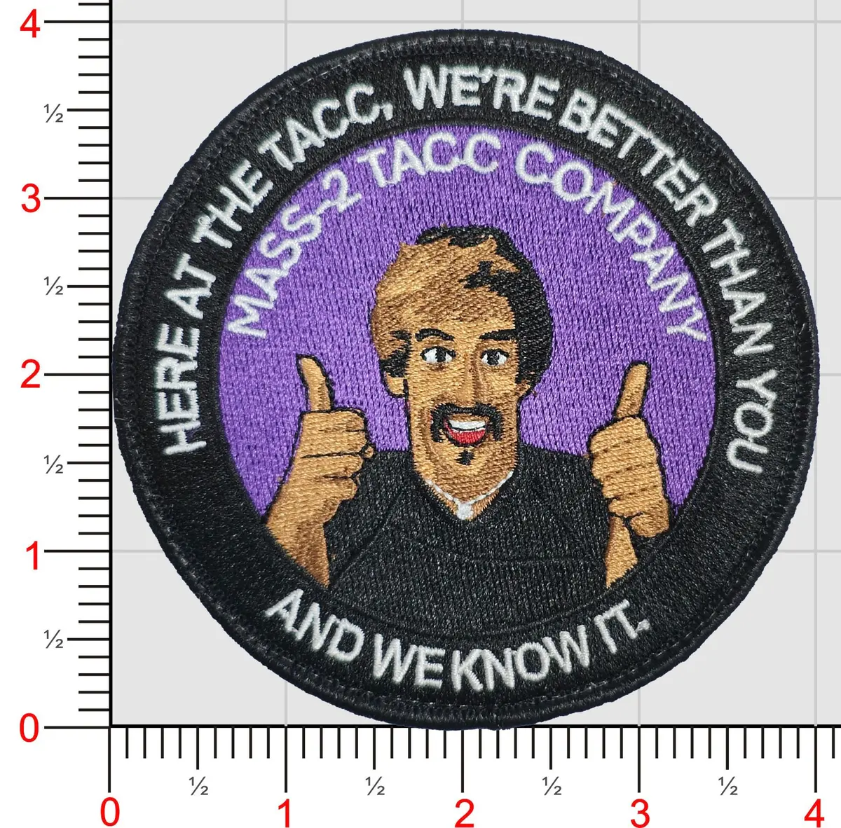 Official Mass-2 Tacc Company Dodgeball Patch 1