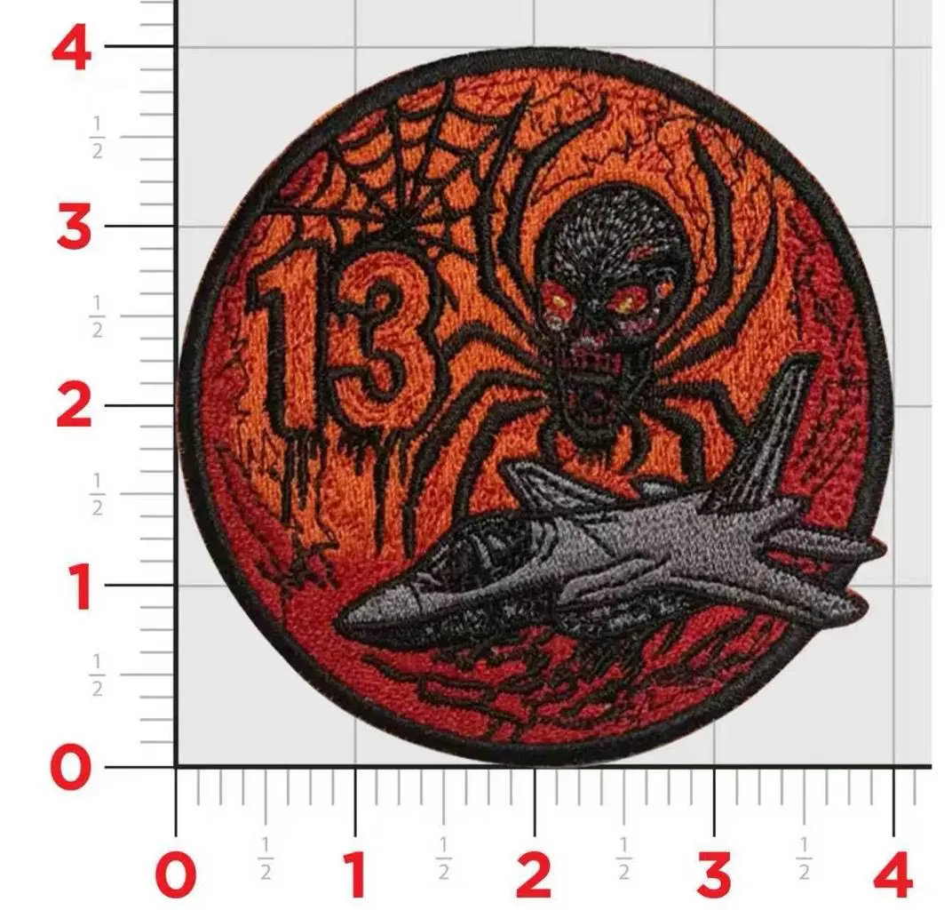 Official Mals-13 Black Widows Halloween F-13 Patch 1