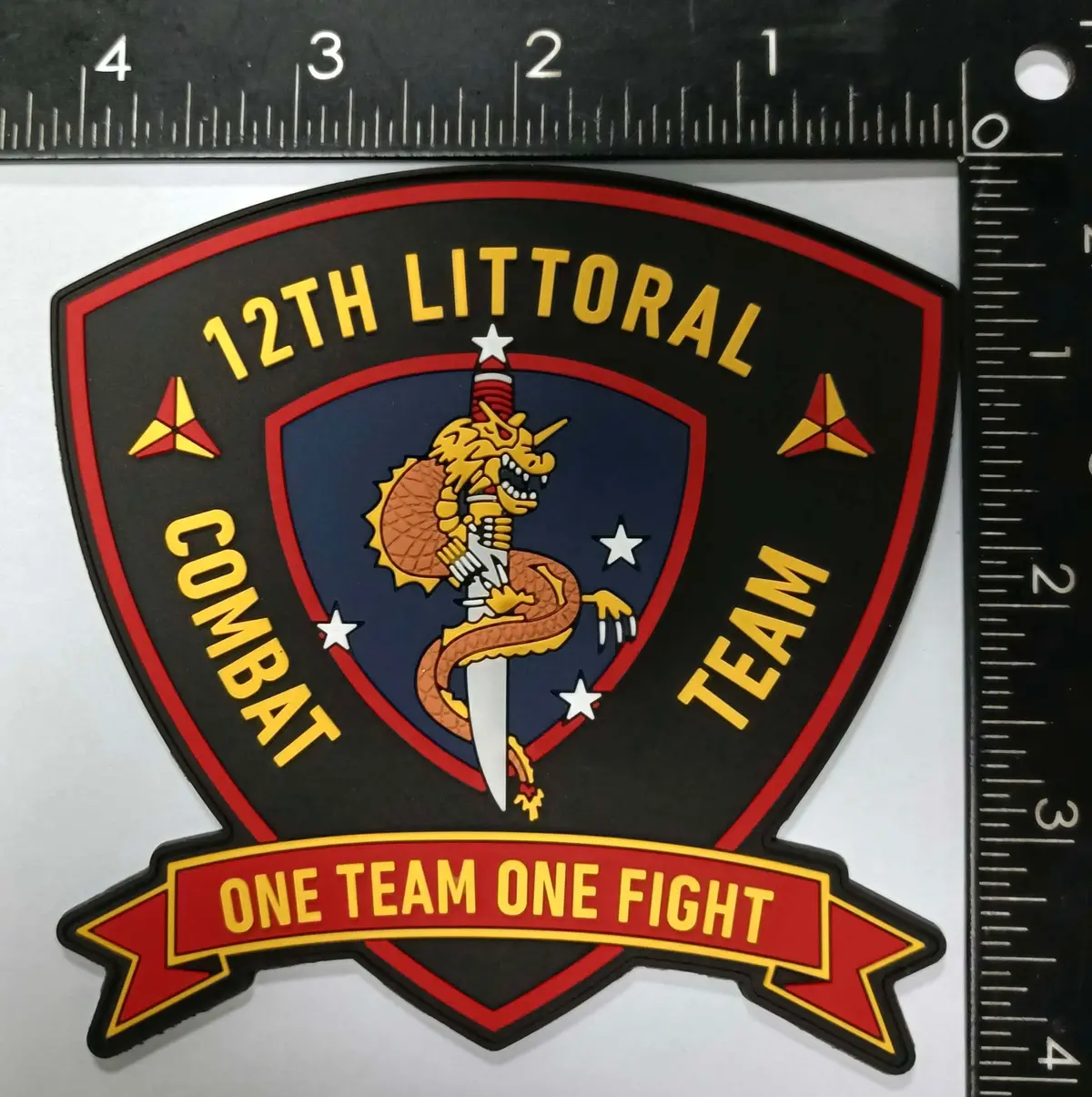 Officially Licensed Usmc 12Th Littoral Combat Team Pvc Patch 1