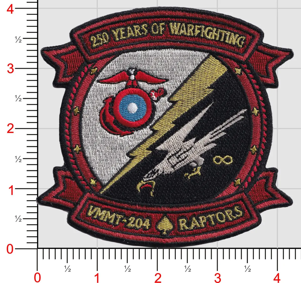 Officially Licensed Usmc Vmmt-204 250Th Anniversary Patch 1