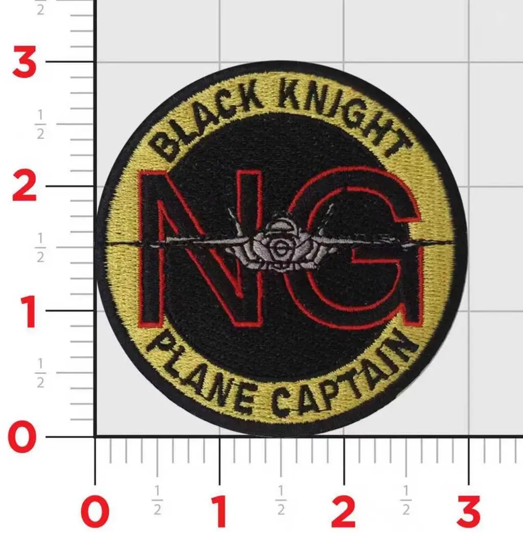 Official Vmfa-314 Black Knights Plane Captain Shoulder Patch 1