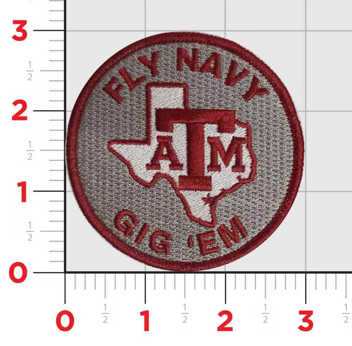 Fly Navy Texas A&M Gig 'Em Shoulder Patches 1