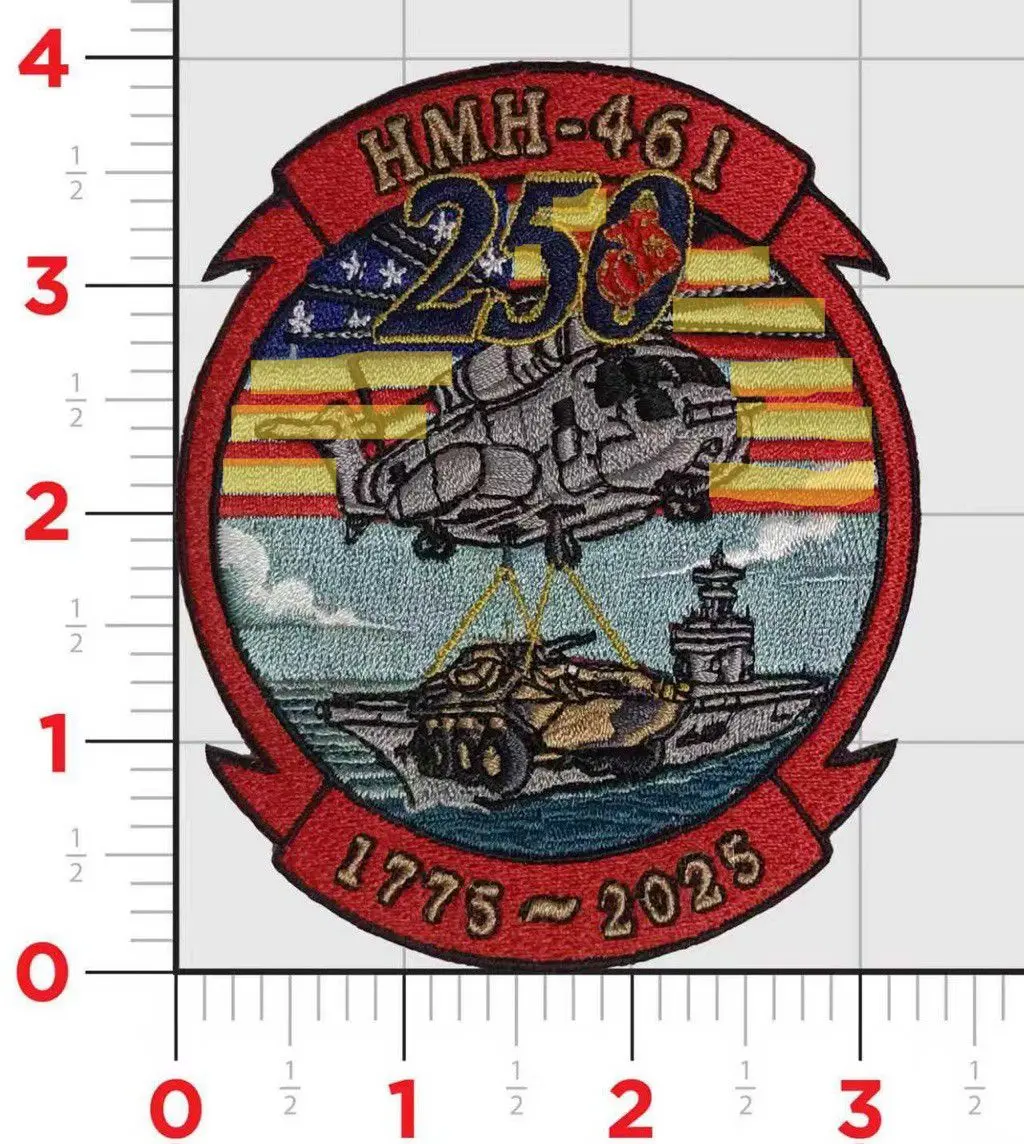 Officially Licensed Usmc Hmh-461 Iron Horse 250Th Anniversary Patch 1