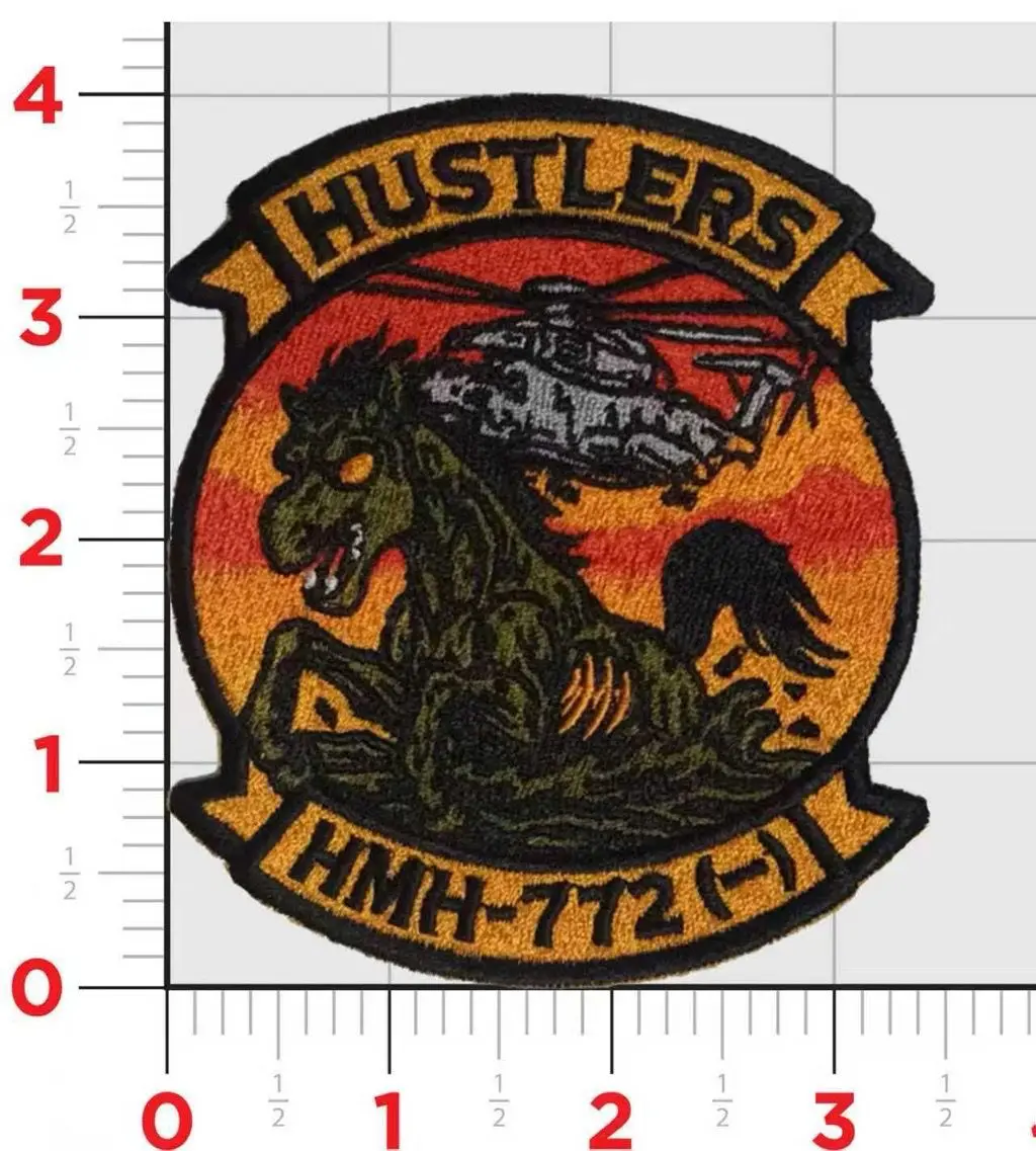 Official Hmh-772 Hustlers Halloween Patch 1