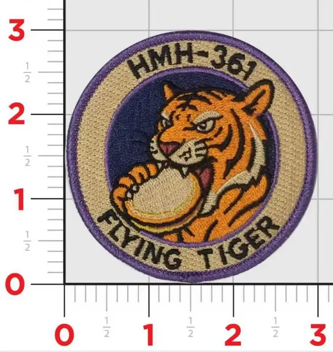 Official Hmh-361 Flying Tigers Uncrustables Shoulder Patch 1
