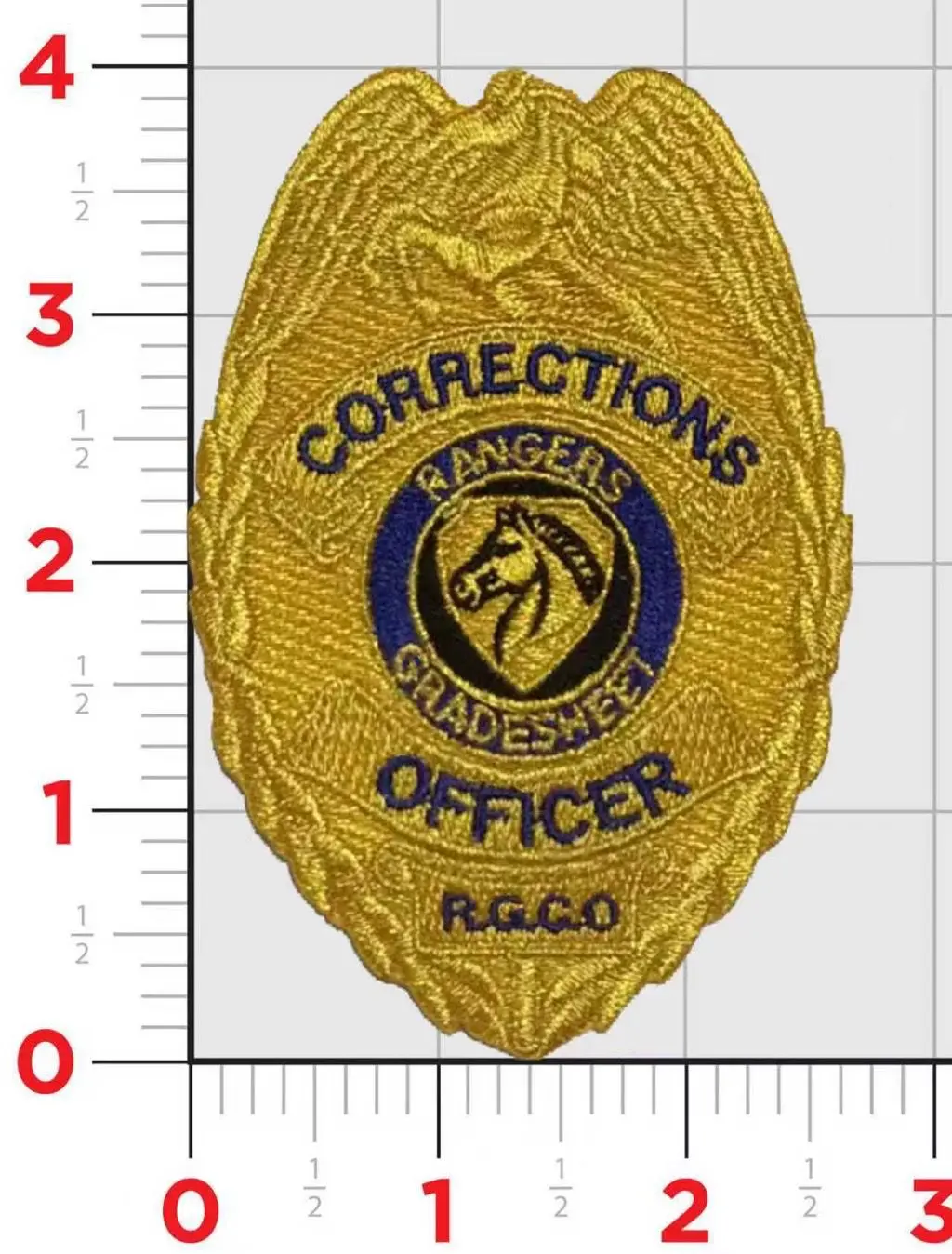 Vt-28 Grade Sheet Corrections Officer Badge Patch 1