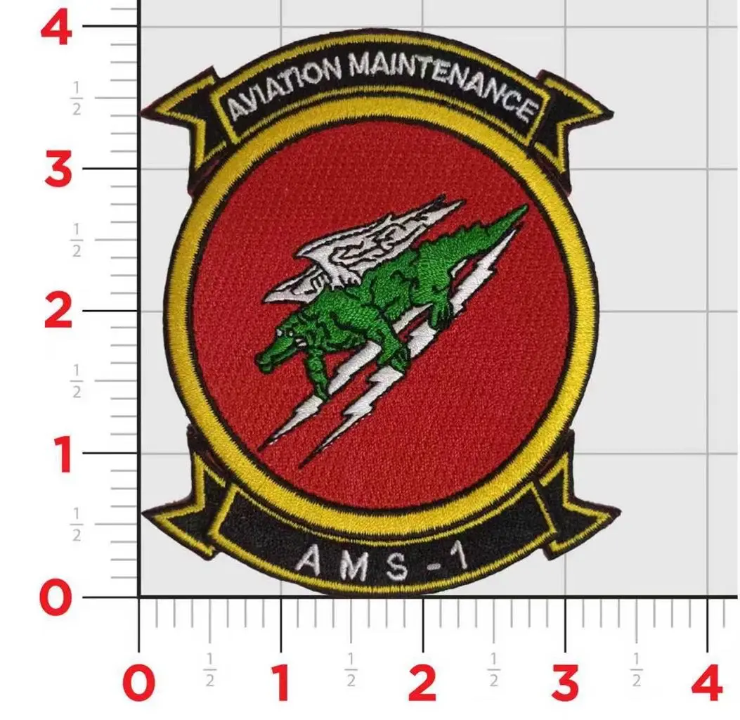 Officially Licensed Ams-1 Usmc Aviation Maintenance Patch 1