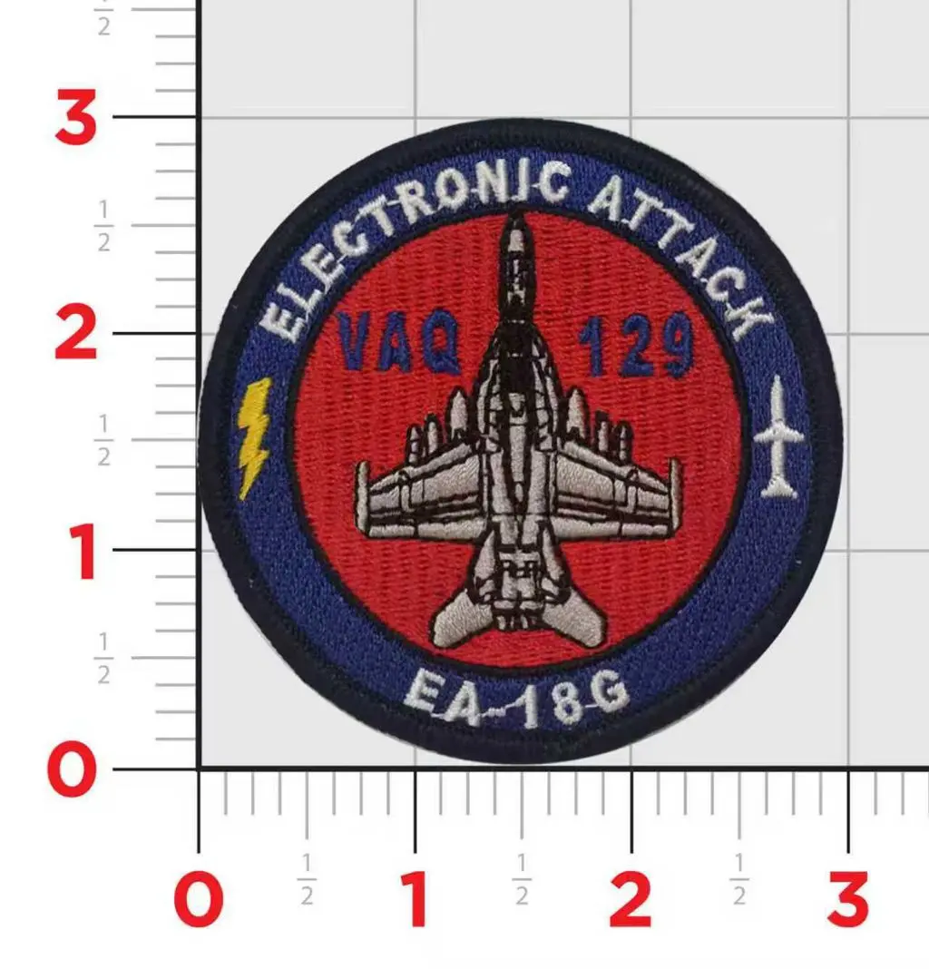 Official Vaq-129 Ea-18 Growler Shoulder Patch 1