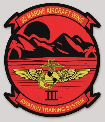 Officially Licensed Usmc 3Rd Maw Marine Aircraft Wing Aviation Training Systems Sticker 1