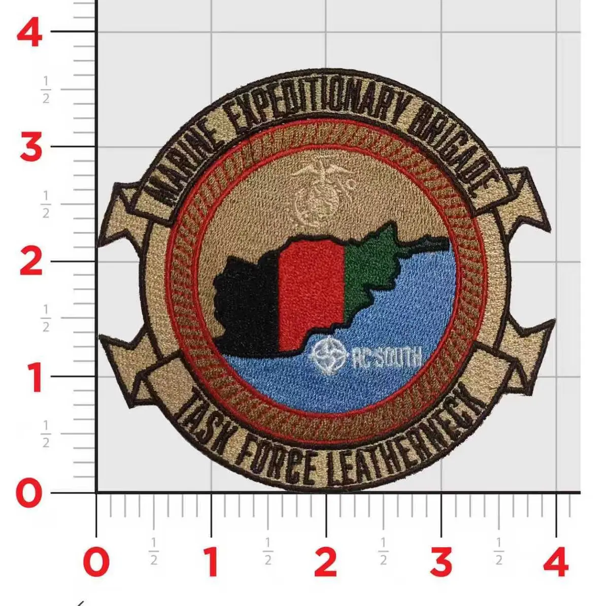 Officially Licensed Usmc Marine Expeditionary Brigade Meb Task Force Leatherneck Afghanistan Patch (L) 1