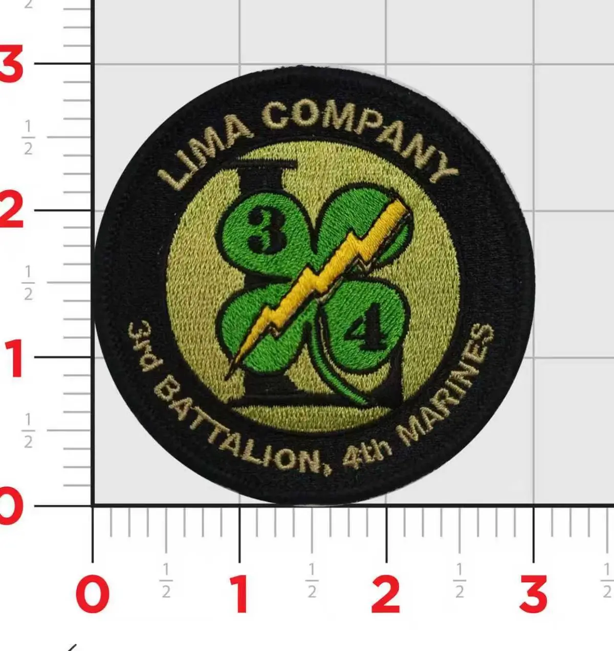 Officially Licensed Usmc Lima Company 3Rd Battalion 4Th Marines Patch 1
