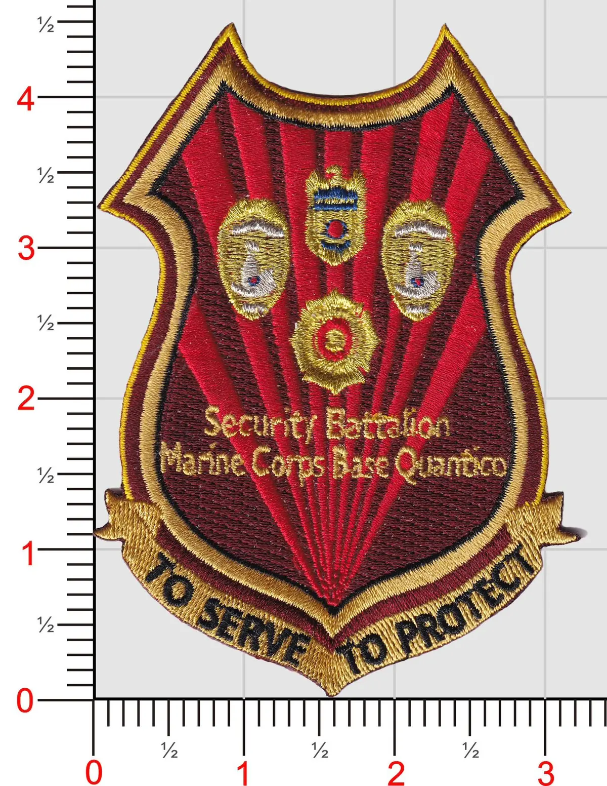 Officially Licensed Usmc Mcb Quantico Security Forces Battalion Patch 1