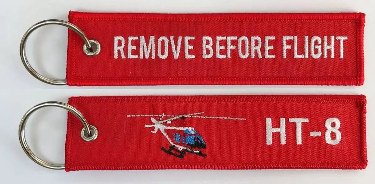 Official Ht-8 Eightballers Remove Before Flight Key Rings 1
