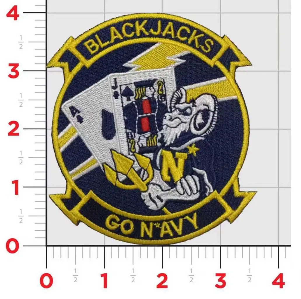 Official Hsc-21 Blackjacks Go Navy Patches And Name Tags 1