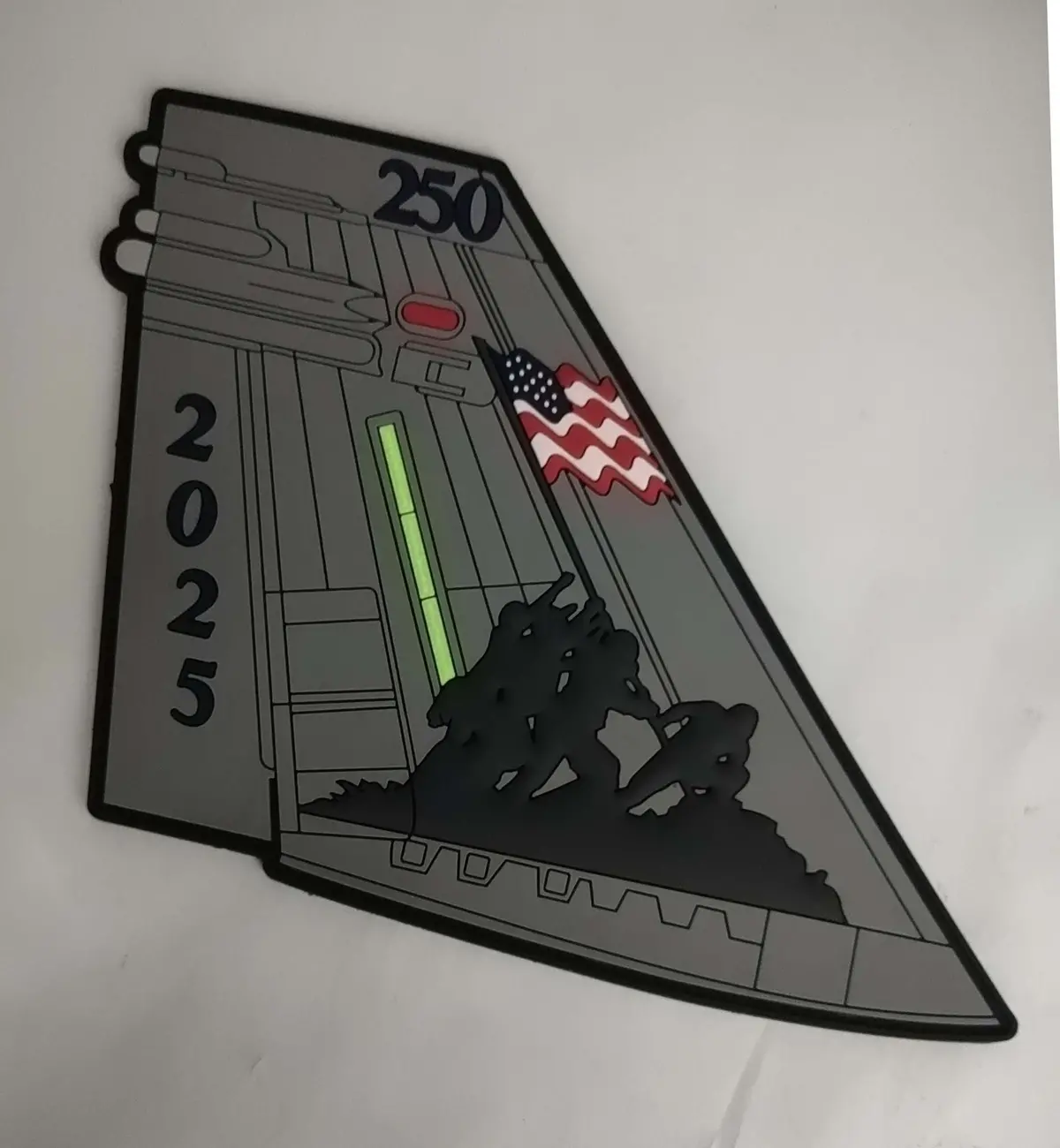 Officially Licensed Usmc 250Th Anniversary F-18 Tail Flash Pvc Patch 2