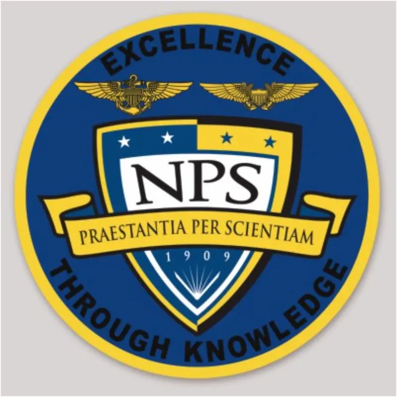 Officially Licensed Us Navy Nps Naval Post Graduate School Sticker 1