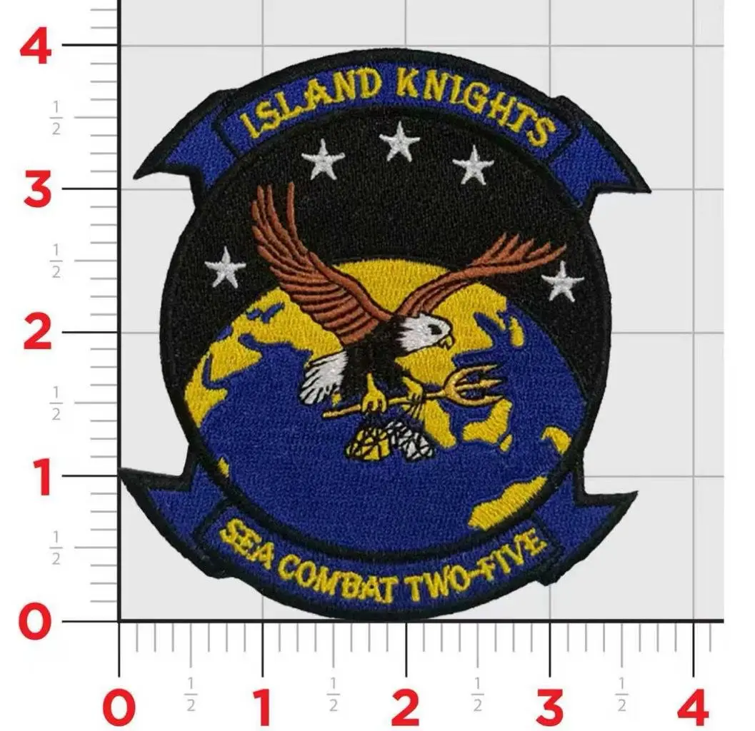Officially Licensed Us Navy Hsc-25 Island Knights Squadron Patch 1