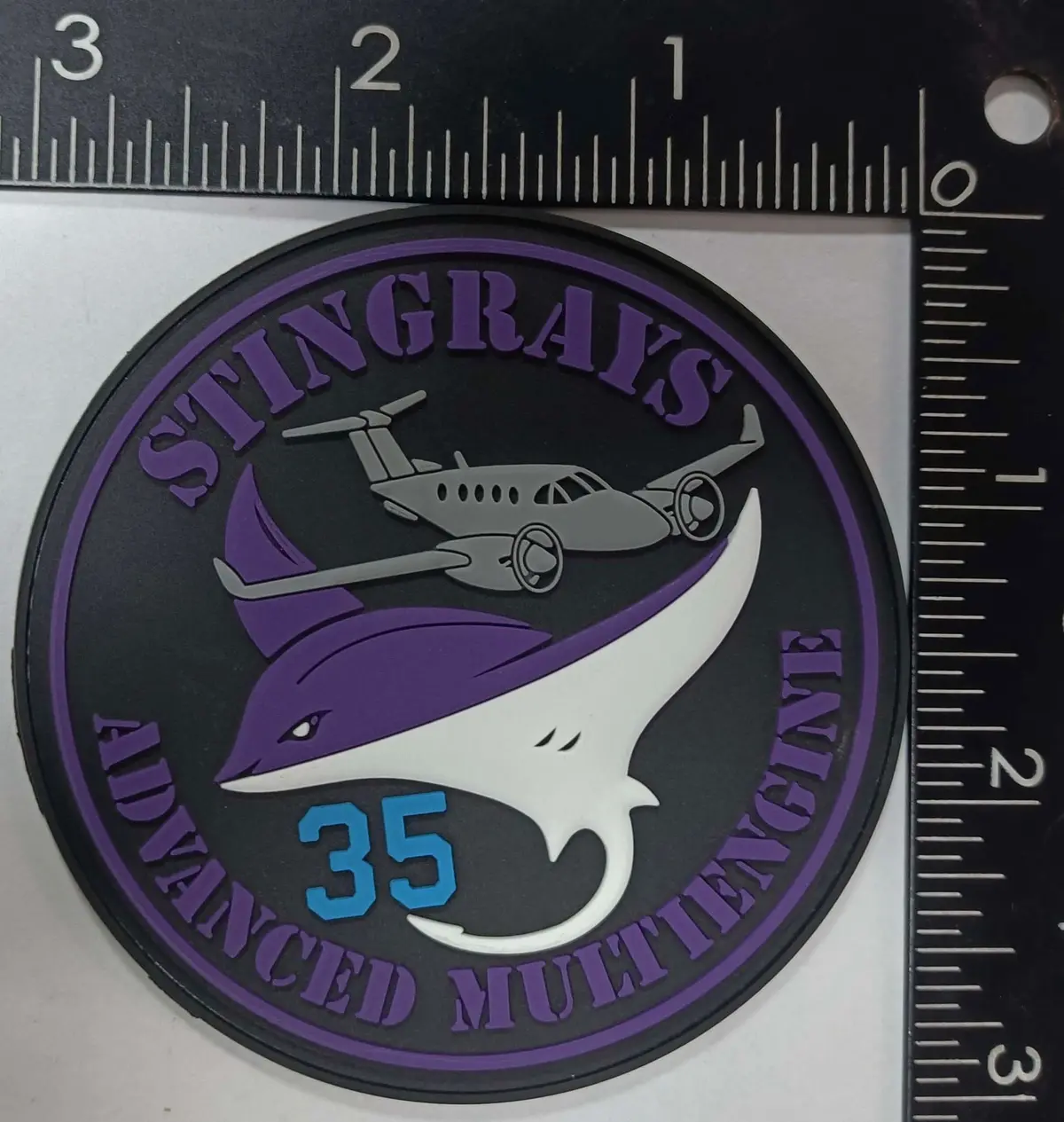 Official Vt-35 Stingrays T-54 Pvc Shoulder Patch 1